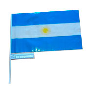 Banderitas Argentinas de 15 x 25 cm con sponsor