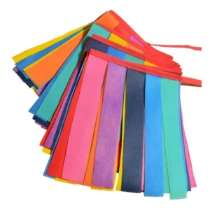 Guirnalda de banderines de friselina Fleco x 10 mts